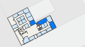 
							Planritning för Regus Kalmar, 3 privata rum, 53 m²