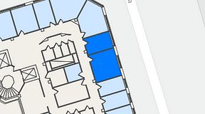 Planritning för Regus Odinsgatan 13, 2 privata rum, 30 m²