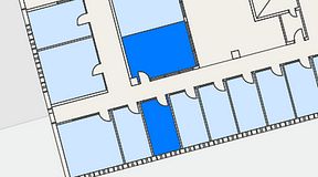 
							Planritning för Regus Lidingö, 2 privata rum, 30 m²