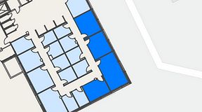 
							Planritning för Spaces Hyllie Vista, 4 privata rum, 81 m²