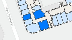 
							Planritning för Regus Adelgatan 21, 3 privata rum, 40 m²