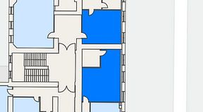 
							Planritning för Beskow Humlegården, 2 privata rum, 96 m²