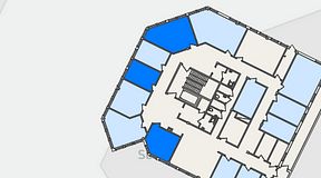 
							Planritning för FASTOFFICE Nymärsta Torg 6, 3 privata rum, 49 m²