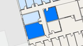 
							Planritning för Regus Lidingö, 2 privata rum, 37 m²