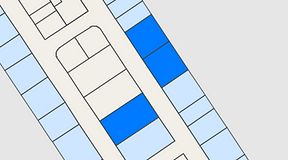 Planritning för City Office Klarabergsviadukten 70, 3 privata rum, 75 m²