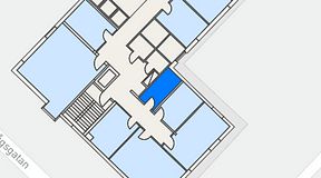 
							Planritning för Dockside Office & Coworking, 1 privata rum, 9 m²