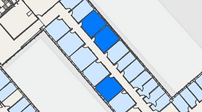 Planritning för Regus Svetsarvägen 15, 3 privata rum, 65 m²