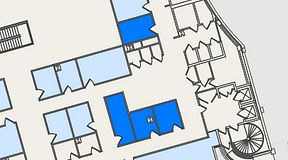 
							Planritning för United Spaces Östra Hamngatan, 4 privata rum, 38 m²