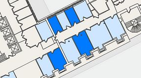 
							Planritning för 7A Posthuset, Vasagatan 28, 4 privata rum, 58 m²