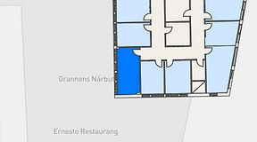 
							Planritning för Regus Täby, 1 privata rum, 16 m²