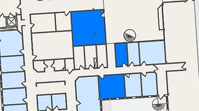 
							Planritning för FirstOffice Säveån, 3 privata rum, 66 m²
