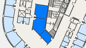 
							Planritning för Spaces Göteborg Gamlestan, 3 privata rum, 67 m²