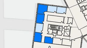 Planritning för United Spaces Elektrogatan 10, 4 privata rum, 86 m²