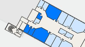 
							Planritning för Växthuset Stensjögatan, 5 privata rum, 100 m²