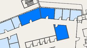 
							Planritning för Mindpark Mölndal, 3 privata rum, 64 m²