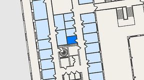 
							Planritning för Spaces Nordenskiöldsgatan, 1 privata rum, 5 m²