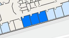 
							Planritning för Regus Spånga, 3 privata rum, 45 m²