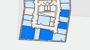 
							Planritning för Regus Hyllie Stationstorg 31, 4 privata rum, 66 m²