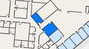 
							Planritning för Spaces Helsingborg Väla, 2 privata rum, 27 m²