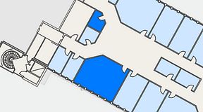 
							Planritning för Växthuset Stensjögatan, 2 privata rum, 44 m²