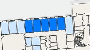 Planritning för Embassy House Lund, 5 privata rum, 65 m²