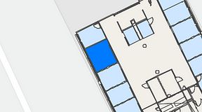 
							Planritning för Convendum Västra Järnvägsgatan 3, 1 privata rum, 15 m²