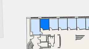 
							Planritning för Regus Täby, 1 privata rum, 10 m²
