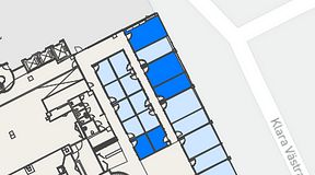 
							Planritning för Convendum Vasagatan 16, 5 privata rum, 83 m²