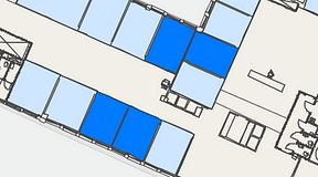 
							Planritning för Convendum Gävlegatan 16, 4 privata rum, 61 m²