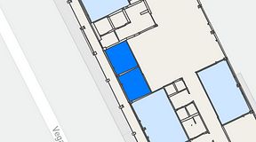 
							Planritning för Convendum Vegagatan 14, 2 privata rum, 20 m²