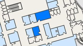 
							Planritning för United Spaces Östra Hamngatan, 2 privata rum, 26 m²