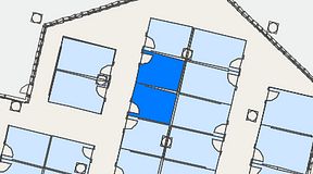 
							Planritning för Convendum Fleminggatan 18, 2 privata rum, 24 m²