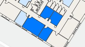 
							Planritning för Convendum Sundbyberg, 4 privata rum, 76 m²