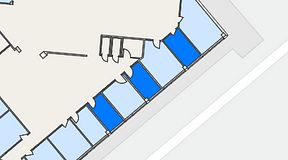 
							Planritning för Spaces Helsingborg Väla, 3 privata rum, 28 m²