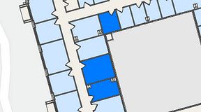 
							Planritning för United Spaces Östra Hamngatan, 3 privata rum, 44 m²