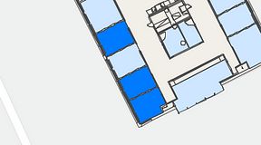 
							Planritning för Convendum Västra Järnvägsgatan 3, 3 privata rum, 29 m²
