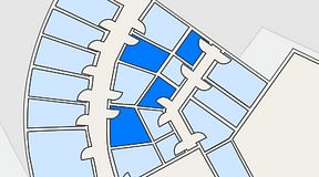 Planritning för Quick Office Bromma Blocks, 4 privata rum, 29 m²