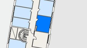 
							Planritning för FASTOFFICE Dalénum Lidingö, 1 privata rum, 20 m²