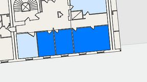 
							Planritning för KG10 Kungsgatan 8, 3 privata rum, 62 m²