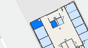 
							Planritning för Convendum Västra Järnvägsgatan 3, 2 privata rum, 15 m²