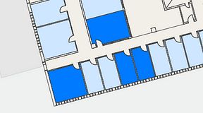 
							Planritning för Regus Lidingö, 4 privata rum, 60 m²