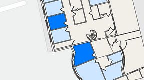 
							Planritning för FirstOffice Sävedalen, 2 privata rum, 27 m²