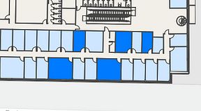 
							Planritning för Regus Mariestad, 5 privata rum, 93 m²