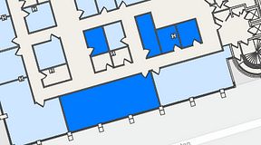
							Planritning för United Spaces Östra Hamngatan, 5 privata rum, 97 m²