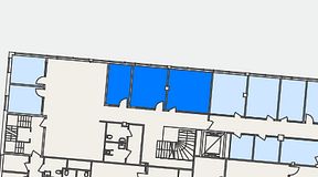 
							Planritning för Spaces Helsingborg Väla, 3 privata rum, 49 m²