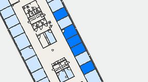 
							Planritning för Convendum Västra Järnvägsgatan 3, 5 privata rum, 51 m²