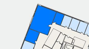 
							Planritning för Växthuset Lund, 3 privata rum, 92 m²