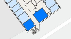 
							Planritning för THE WORKS Slakthusområdet, 2 privata rum, 33 m²