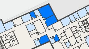 
							Planritning för Spaces Hyllie Vista, 5 privata rum, 93 m²