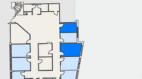 
							Planritning för Regus Täby, 2 privata rum, 20 m²